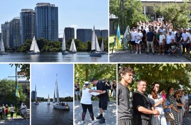 На столичній частині Дніпра пройшла регата за участі військових ветеранів