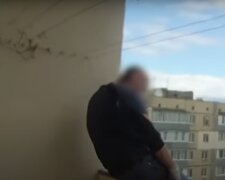 На Київщині батько двох дітей вирішив стрибнути з 9-го поверху (відео)