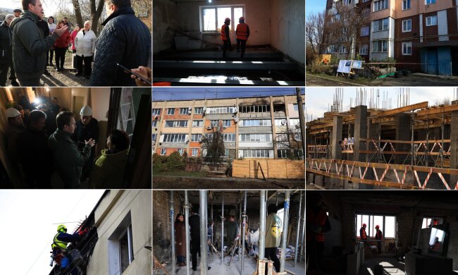 Спецкомісія Київщини перевірила відбудову 4 багатоповерхівок у Дмитрівці та Бузовій — КОВА