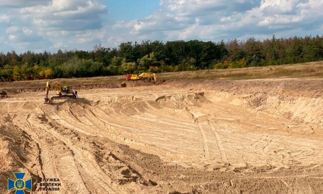 СБУ «прикрила» підпільний кар’єр під Києвом