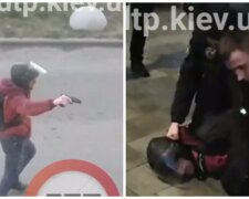 Відреагував на зауваження: нетверезий кур’єр у Києві відкрив стрілянину у житловому комплексі (відео)