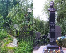 У Києві на Байковому кладовищі було зруйновано пам'ятник Миколи Міхновського