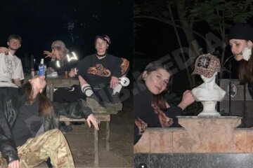На одному зі столичних цвинтарів молодь влаштувала “тусовку”