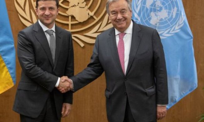 Зеленський прийшов до Генсека ООН і подякував за гуманітарку