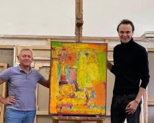 Відомий український художник Петро Лебединець подарував свою роботу Пархомівському музею