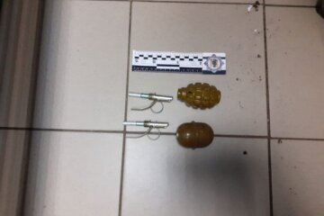 У центрі Києва затримали нетверезих чоловіків з гранатами