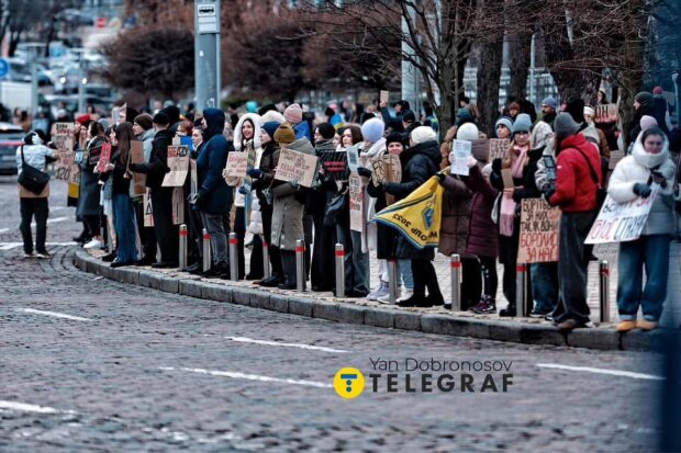 У столиці відбулася остання у 2024-му акція на підтримку військовополонених