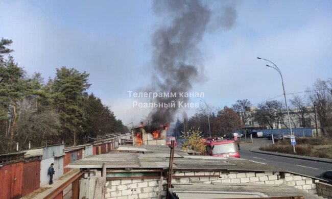 Пожежники чекали 20 хвилин на воду: у Києві спалахнула серйозна пожежа (відео)