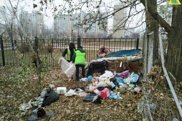 З Деснянського парку прибрали стихійне сміттєзвалище