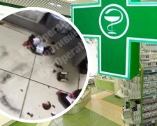 У Києві невідомий розгромив три аптеки (відео)