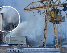 Шестеро людей під завалами, їх чути: з’явилися перші фото і відео наслідків вибуху у Києві