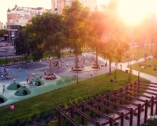 Як виглядає в сутінках оновлений парк Наталка (відео)