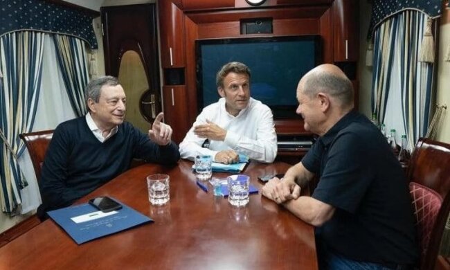 В Україну прибули з візитом Шольц, Макрон і Драгі