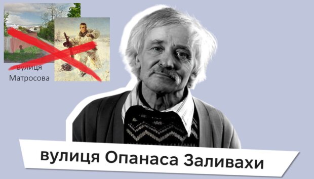 У Деснянському районі перейменували вулицю героя срср Матросова на честь художника-шістдесятника Заливахи