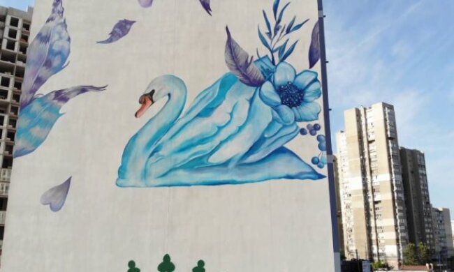 У Києві з’явився найвищий мурал в Європі