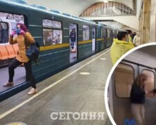 У Києві дівчину вигнали з вагону метро через відсутність маски (відео)