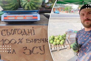 У Переяславі фермер за пів дня продав майже 2 т кавунів — виручені кошти перерахував на ЗСУ
