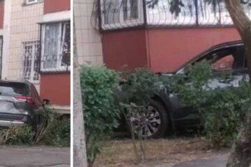 У Києві на Троєщині легковик протаранив стіну багатоповерхівки