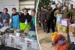На Переяславщині люди зібрали все, аби зігріти захисників на фронті — шкарпетки, трав’яний чай, заготівлі для гарячого супу