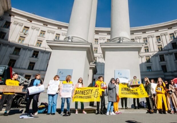 У Києві відбулася акція солідарності з жінками Афганістану