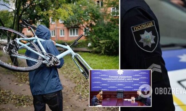 У Києві у журналіста вкрали велосипед, поки він брав інтерв’ю у начальника столичної поліції