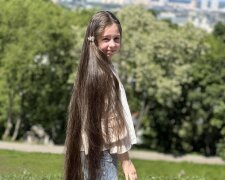 9-річна дівчинка з Києва може встановити новий рекорд за довжиною волосся
