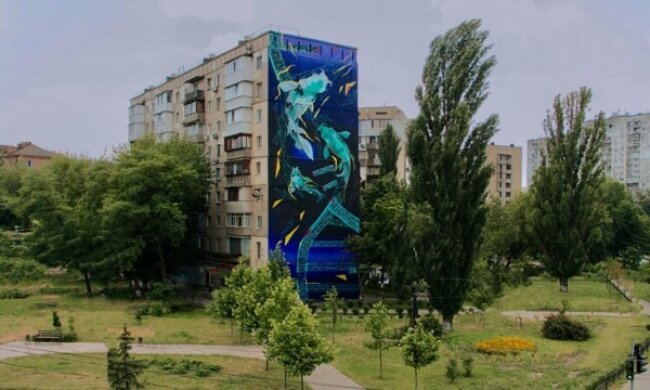 У столиці відкрили 20-метровий мурал на честь українських IT-фахівців: навіщо це рішення