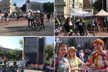 У Києві стартував веломарш — стартували на Подолі, а фінішують в парку Муромець