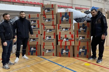 Збірна Грузії з дзюдо передала гуманітарну допомогу киянам