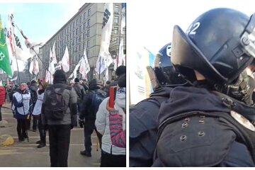 Сутички з поліцією і перекритий рух: активісти «SaveФОП» мітингують на Майдані Незалежності (відео)