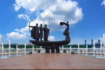 На набережній Дніпра біля пам’ятника засновникам Києва з`явиться світловий фонтан (фото)