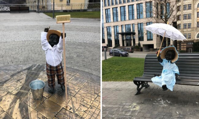 Скульптури малюків на Поштовій площі стали героями твору Марка Твена