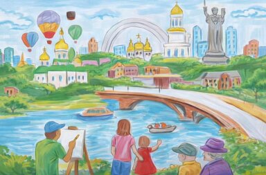 Дитячі малюнки замість реклами: як школярі прикрасили столицю!