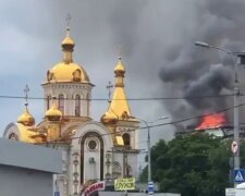 У Донецьку палає залізничний вокзал (відео)