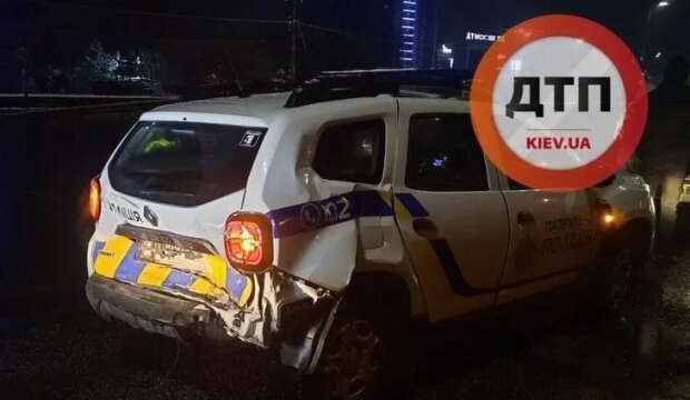 У Києві сталась масштабна ДТП за участю авто поліції (відео)