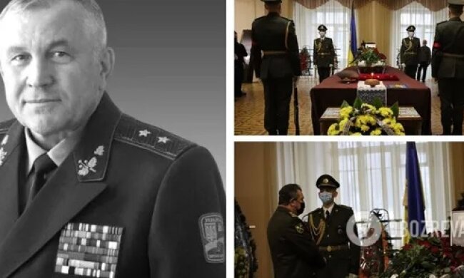 У Києві попрощалися з екскомандувачем Сухопутних військ ЗСУ, генерал-лейтенантом Пушняковим (відео)