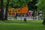 В ірпінському парку «Дубки» збудували дитячий майданчик