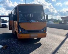 Під Києвом зіткнулися вантажівка та пасажирський автобус: є потерпілі