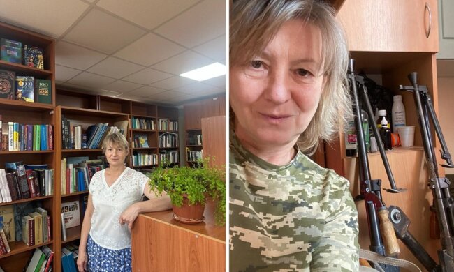 Вдень захищає книгу, а вночі - небо Київщини. Історія бібліотекарки з Коцюбинського, що служить в ДФТГ "Мрія"