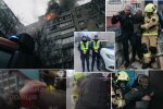 Пожежа в київській багатоповерхівці — патрульні допомогли рятувальникам дістати чоловіка з вогню