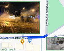 У центрі Києва через аварію на водогоні частково обмежили рух