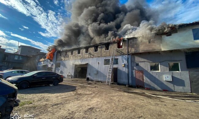 У Києві виникла потужна пожежа, яку видно з різних районів міста - її ліквідували