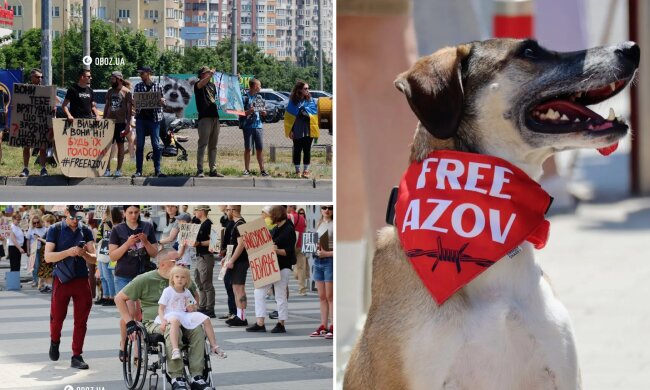 Раніше приходило 50-300 осіб, зараз понад 1500 — у столиці пройшла акція на підтримку військовополонених