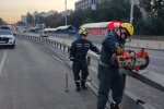 Рятувальники ліквідували наслідки нічної ДТП на бульв. Міхновського, де автівка знесла відбійник