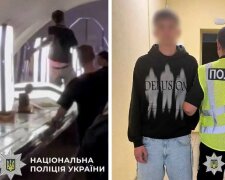 В столичному метро молодик пробігся балюстрадою та зламав світильник