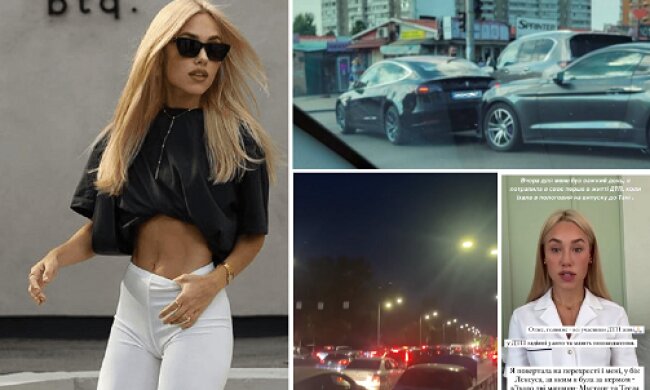 Блогерка Даша Квіткова за кермом Lexus LX спровокувала масштабну ДТП у Києві