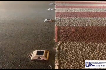 Столичну «зебру» підсвітили світлодіодами (відео)