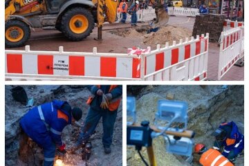 У Києві ліквідували прорив тепломережі прямо в центрі столиці — біля ст. м. "Хрещатик"