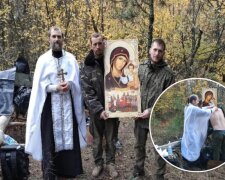 Пляшка, чорний пакет та ящик: російський священник в Україні провів дивний обряд хрещення окупантів