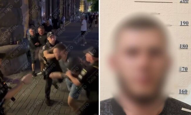 У Києві затримали учасника бійки на Хрещатику ввечері 23 червня